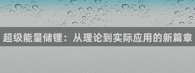 usdt交易pc版.官网下载.中国：超级能量储锂：从理论到实际应用的新篇章