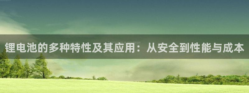 usdt最新汇率：锂电池的多种特性及其应用：从安全到性能与成本